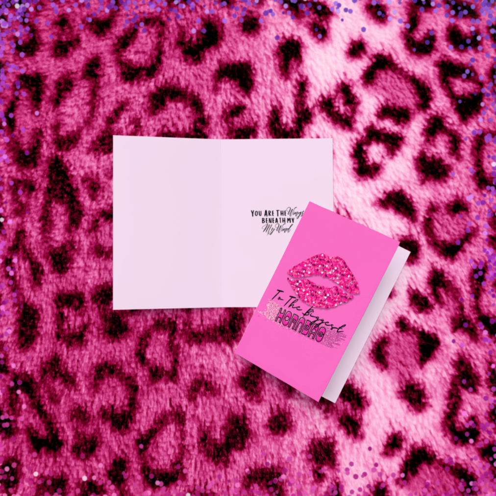 Hornbag Greeting card